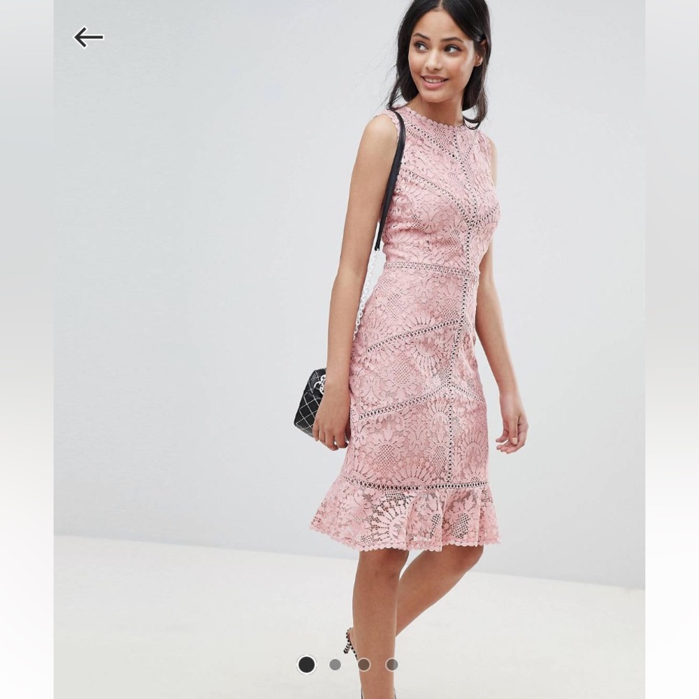 ASOS Pink Crochet Dress